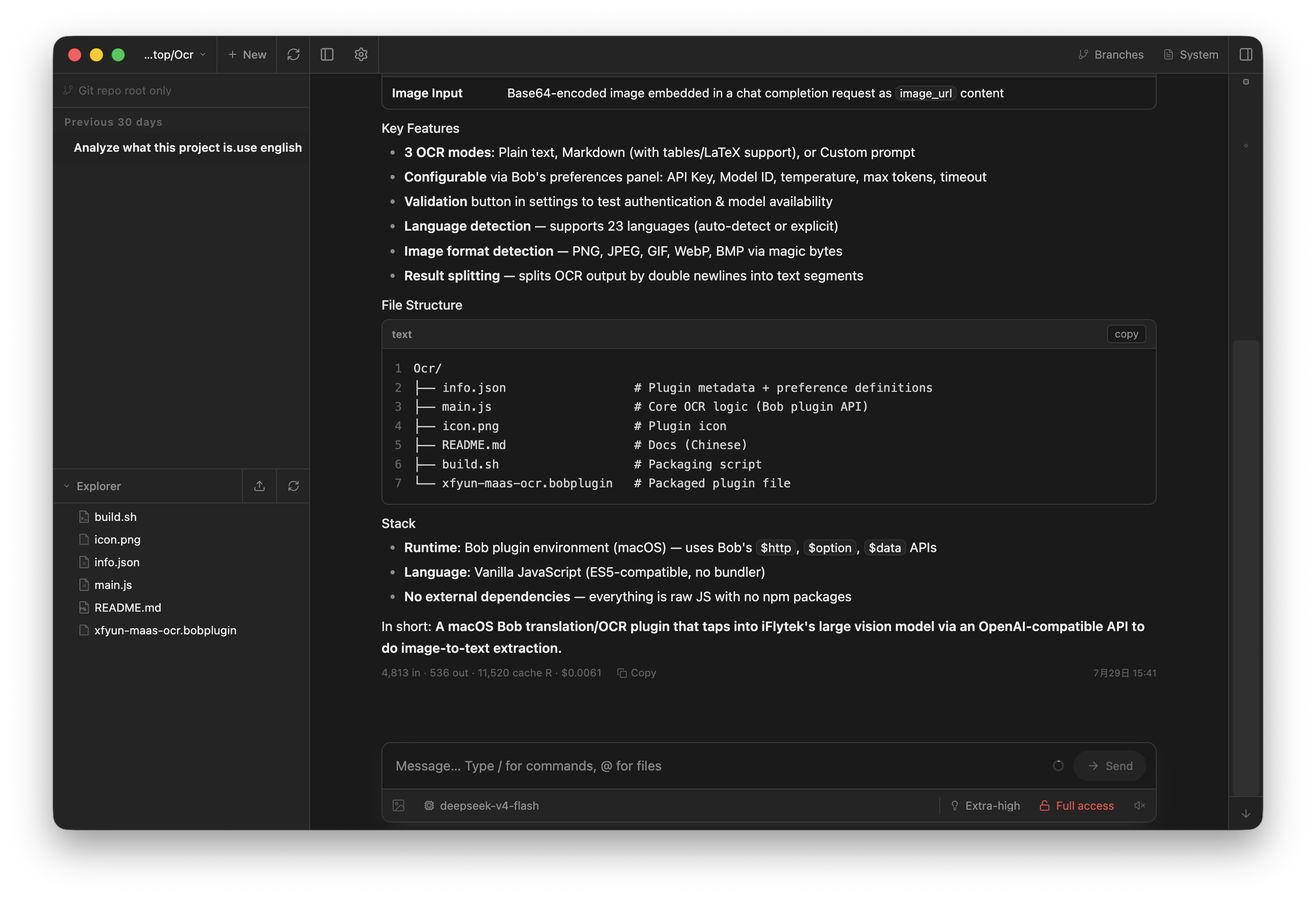 Pi Web in dark theme